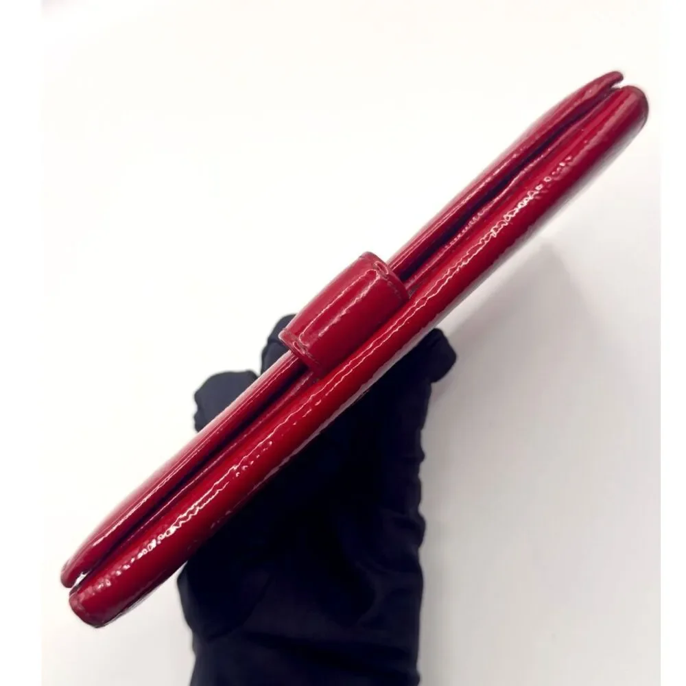 Yves Saint Laurent YSL Belle de Jour Red Patent Wallet WOC Vintage Authentic